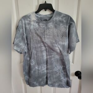AC/DC Gray Tie-Dye Women's Top